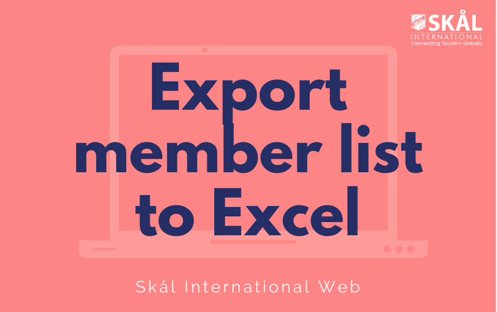 Export member list to Excel